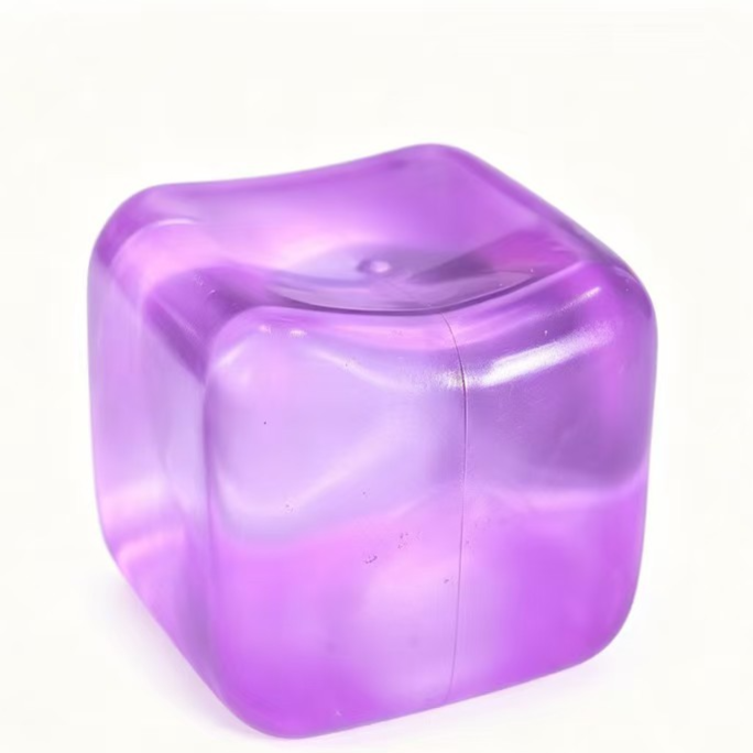 Slow rebound TPR squishy fidget toys in block and ball shapes, photo 4