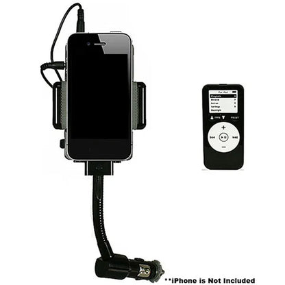 FM transmitter charger phone stand, full kit contents