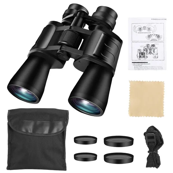 8-24x50 binoculars full front view