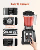 1400W high-speed blender jar lid detail