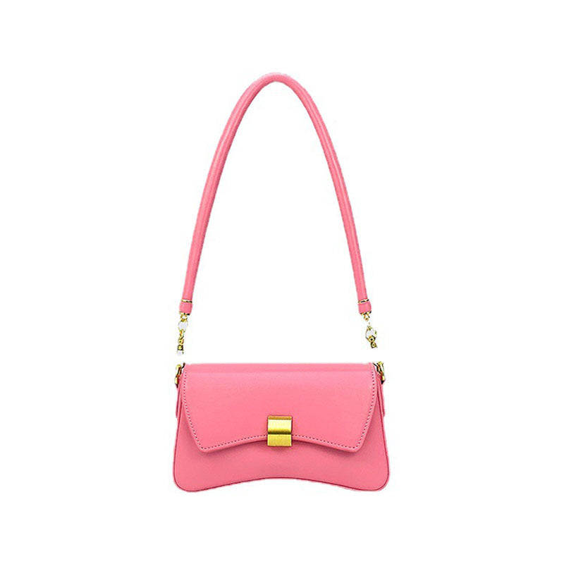PU Leather Baguette Bag