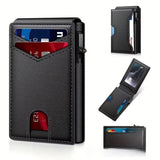 RFID Anti-Degaussing Aluminum Alloy Flip Card Holder