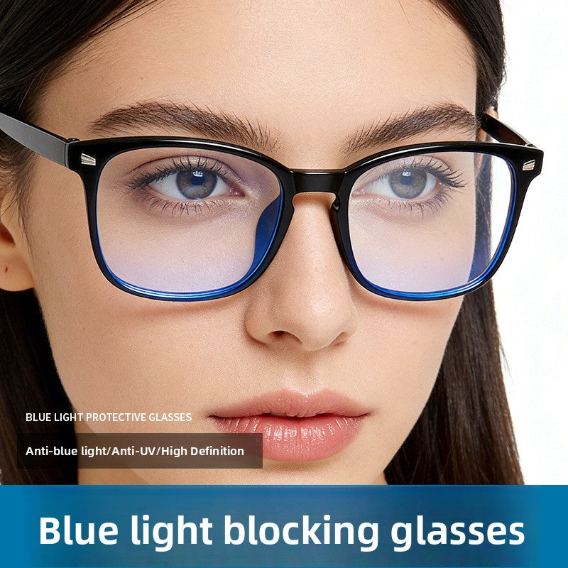 Anti Blue Light Large Frame Non-Prescription Computer Glasses for Men Women