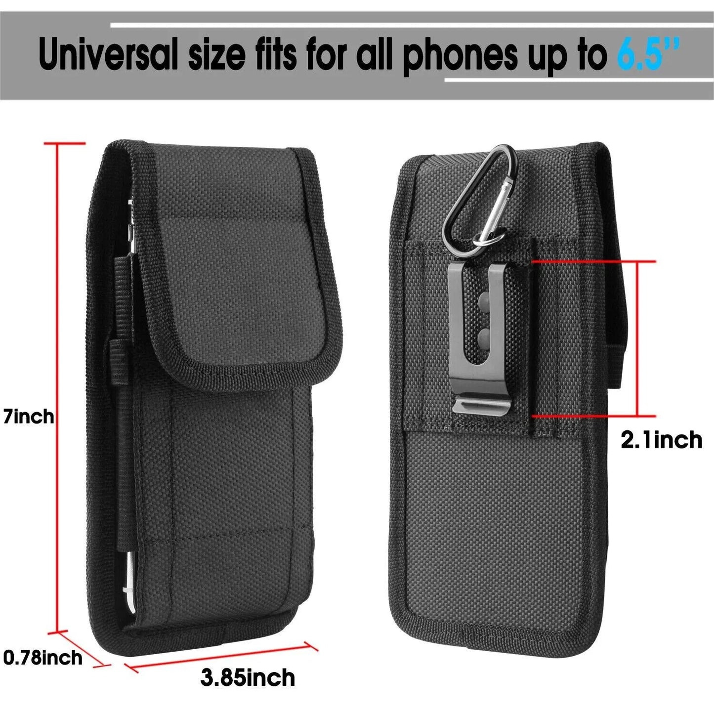 Vertical Phone Holster Belt Clip Case