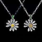 Daisy Diamond Pendant Necklace