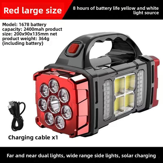 USB rechargeable camping outdoor lighting flashlight