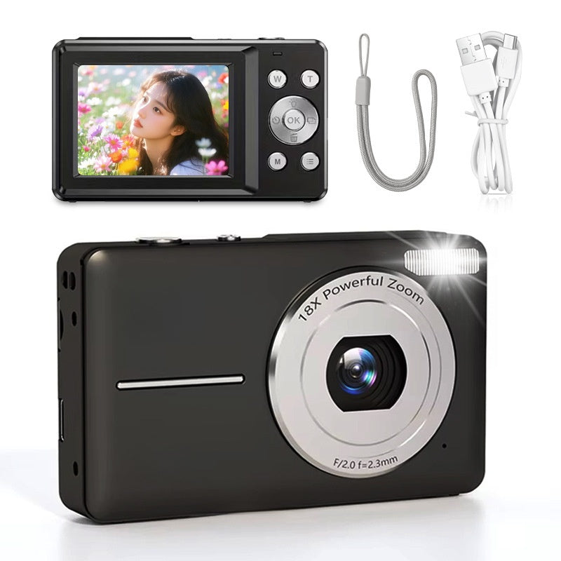 HD 4K Digital Camera with 18x Zoom