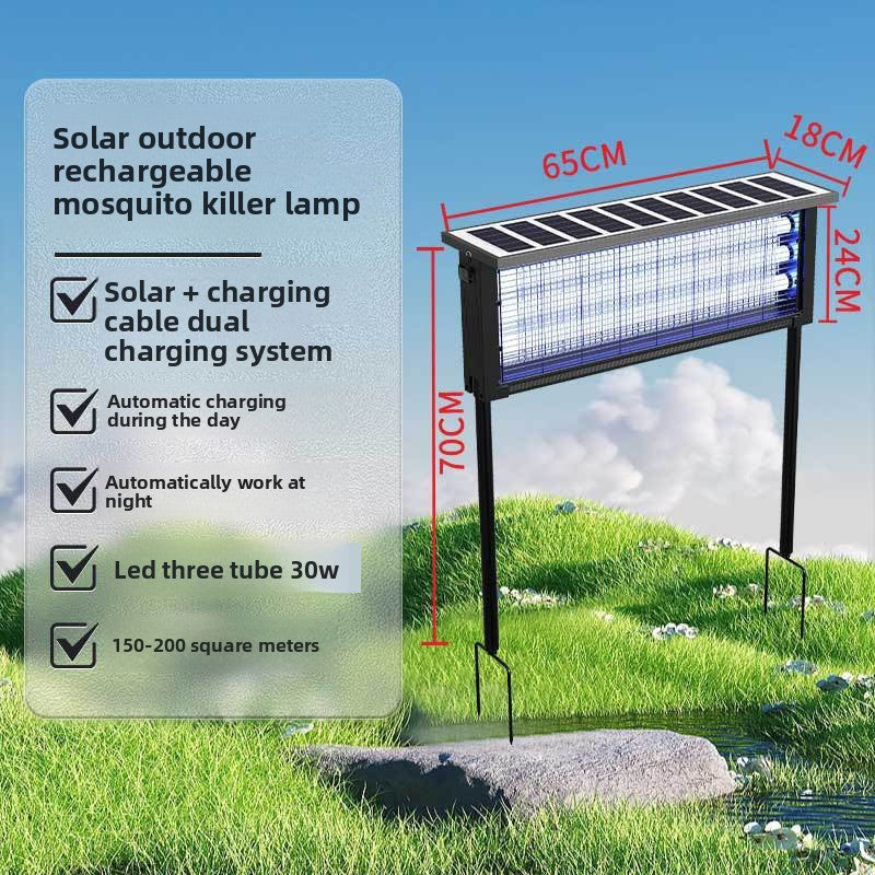 Outdoor mosquito control lights in the community
