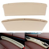Car seat gap organizer holding phone and cards