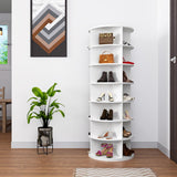 7 Tier Rotating Shoe Rack Tower Organizer