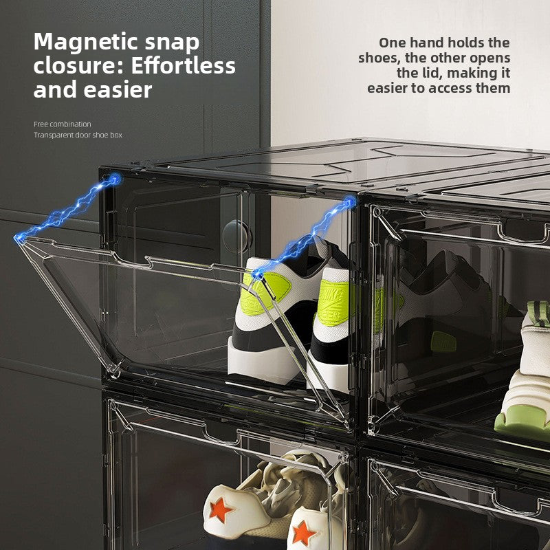 Transparent Magnetic Shoe Storage Box