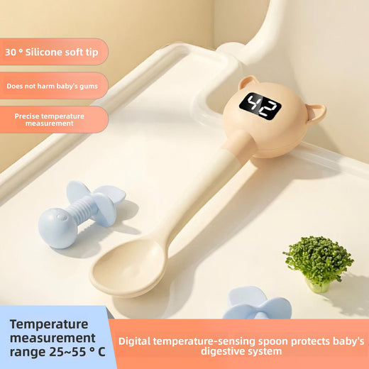 Temperature Sensing Silicone Feeding Spoon