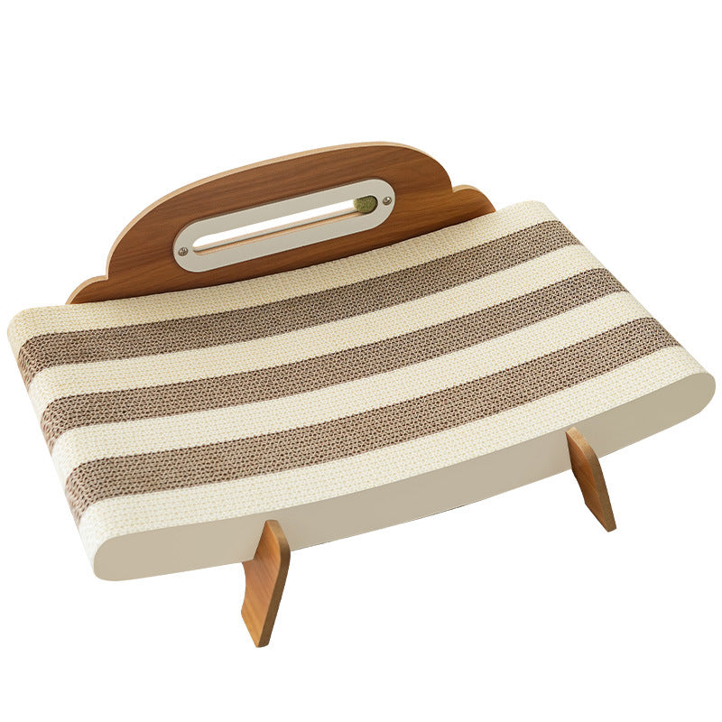 Corrugated paper cat bed hammock