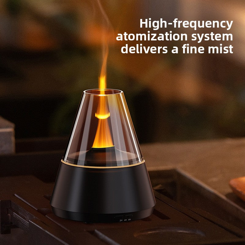 Simulated candlelight ultrasonic humidifier