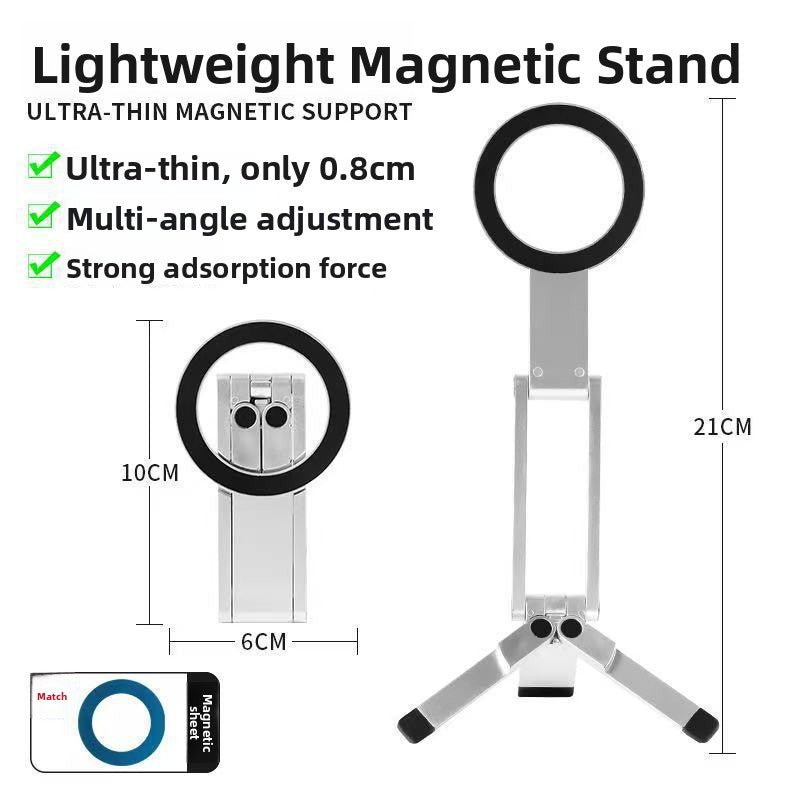 Aluminum Alloy Magnetic Phone Holder Multi-Functional Rotating Stand