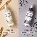 White and Black Rice Serum Moisturizing Exfoliating Essence Peel Shot Gentle Exfoliation Barrier Repair Serum Natural Skin Care