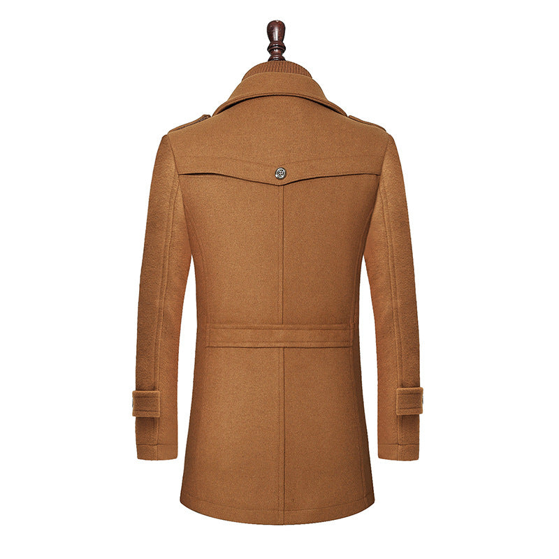 Men's business woolen coat