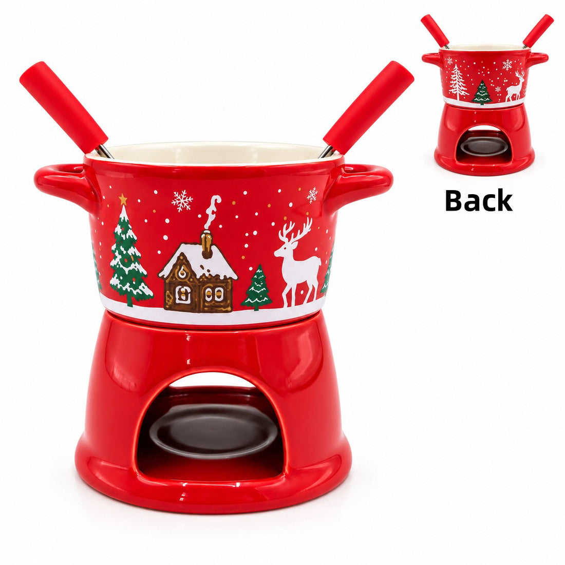 Ceramic T-Shape Fondue Cup