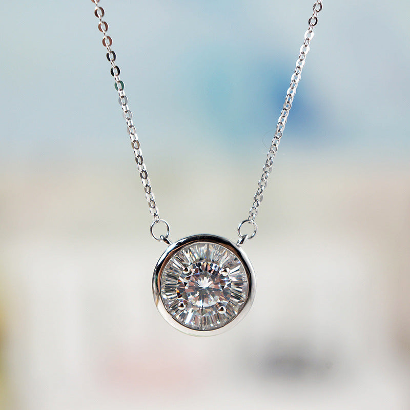 Zircon Necklace, Circle Necklace, Choker Necklace - Image 5