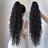 Synthetic Hair Ponytail with Claw Clip