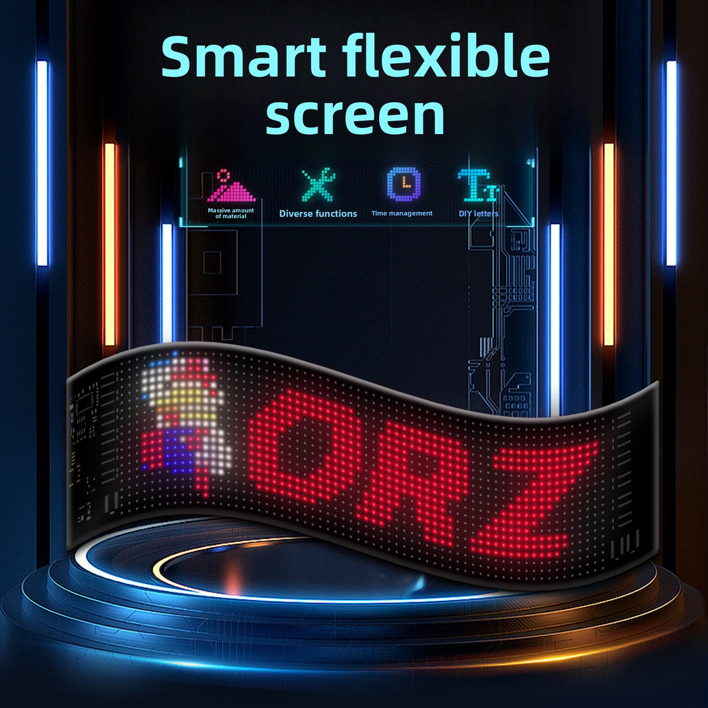 Flexible Bluetooth LED Display Screen