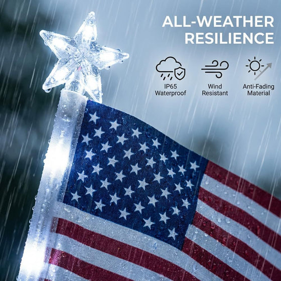 Solar American Flag Garden Light Outdoor & Pond Lighting product image 4