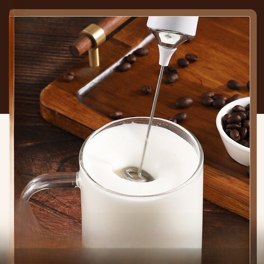 Household Handheld Egg Liquid Frother, Coffee Milk Frother, Electric...
