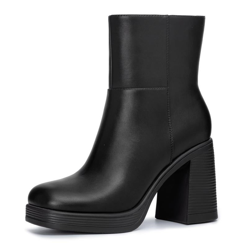 Thick Platform Heeled Boots