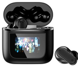 Smart earbuds in black color