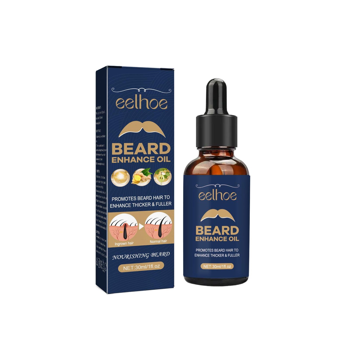 EELHOE Beard Care Oil Nourishing Beard Growth Serum