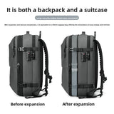 Men's Large Capacity Water-Resistant Vacuum Compression Travel Backpack