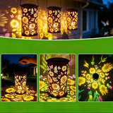 Solar-Powered Colorful Sunflower Lamp