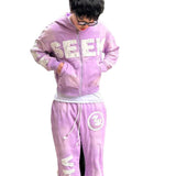 Retro Letter Digital Print Hooded Sweatshirts