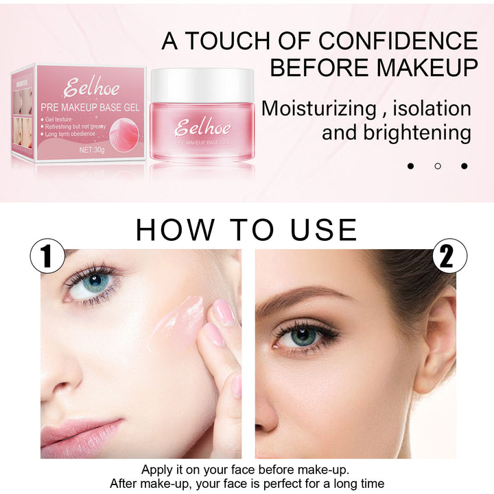 Makeup Base Gel Primer applied to skin