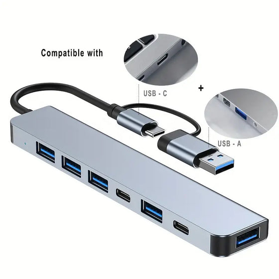 Multi-port USB 3.0 Hub with SD/TF Card Reader Computing Devices product image 1