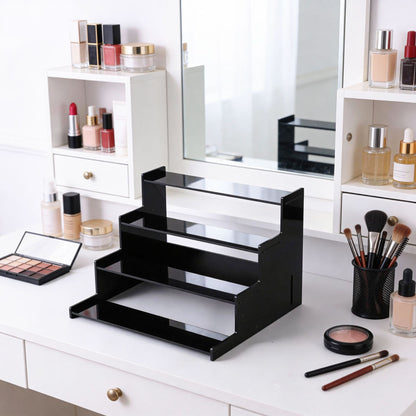 Acrylic Tiered Display Stand for Cosmetics and Collectibles