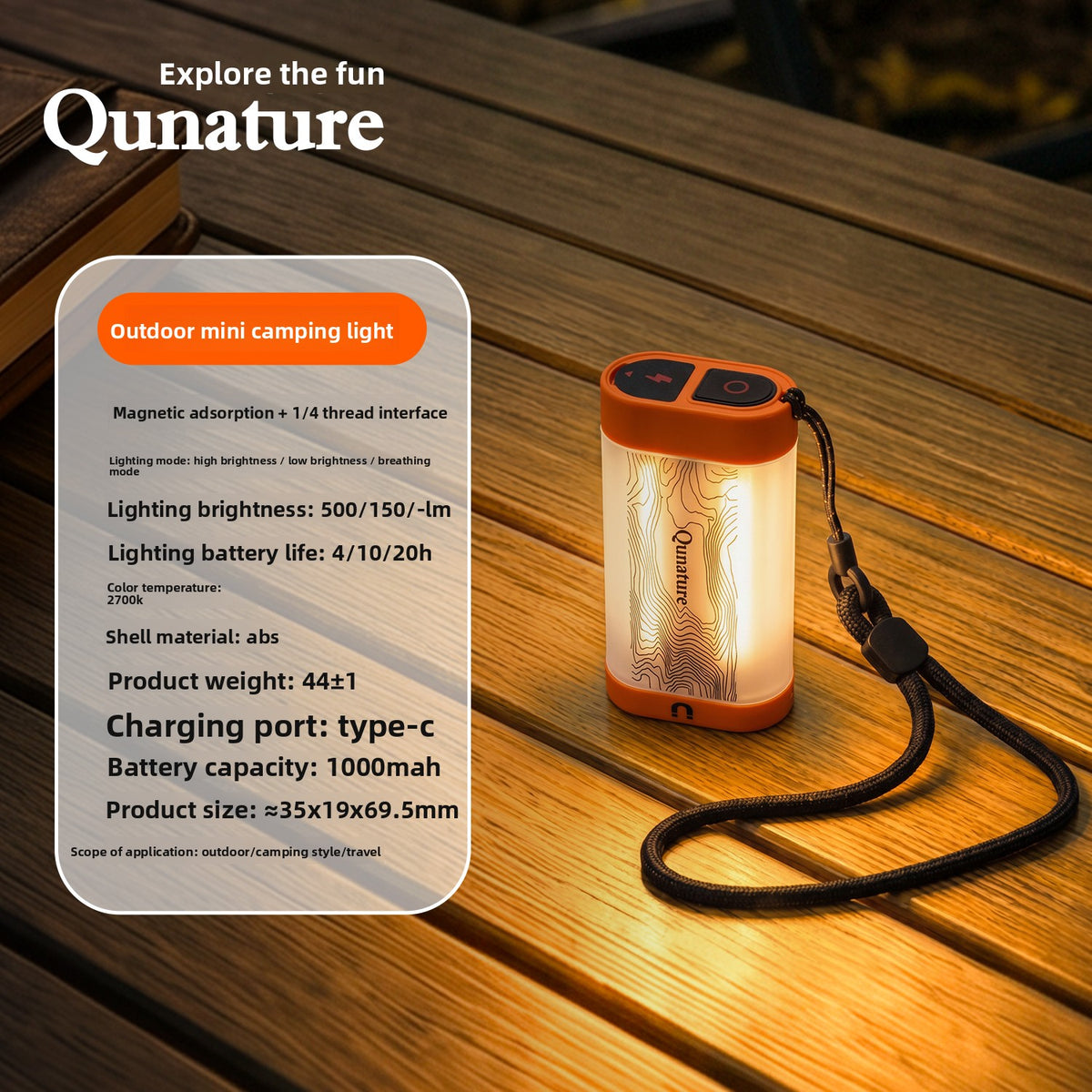 Portable Magnetic LED Camping Light