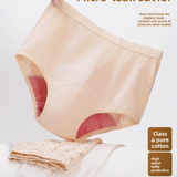 Womens Cotton Leak-Proof High-Waist Underwear