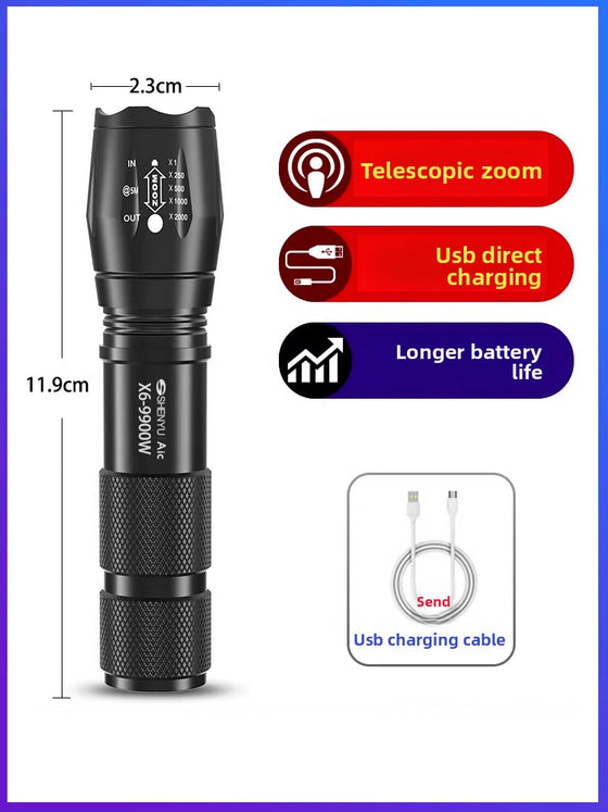 Rechargeable LED Flashlight Outdoor Lighting & Tools product image 5