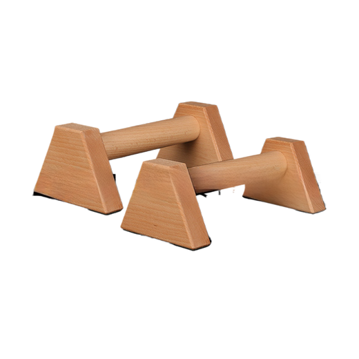 Wooden Push-Up Stand Fitness Support