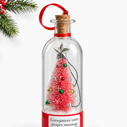 Glass bottle with miniature Christmas tree, photo 7