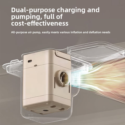 Portable Electric Air Pump with Camping Light