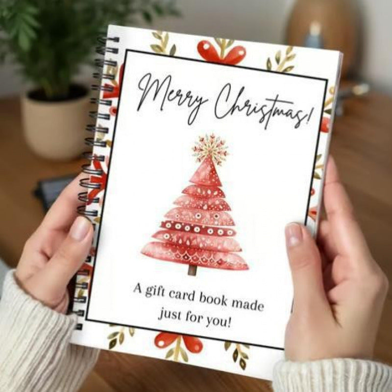Creative 3D Christmas Greeting Card with Cup or Tree Cover