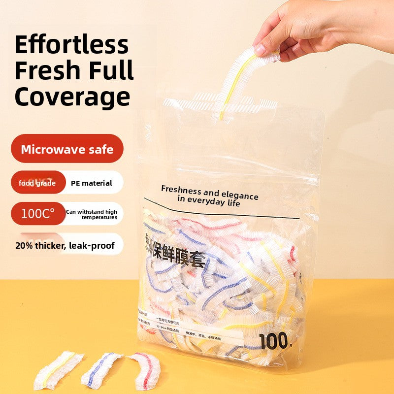 Disposable Food-Grade Plastic Refrigerator Storage Bag Covers for Bowls