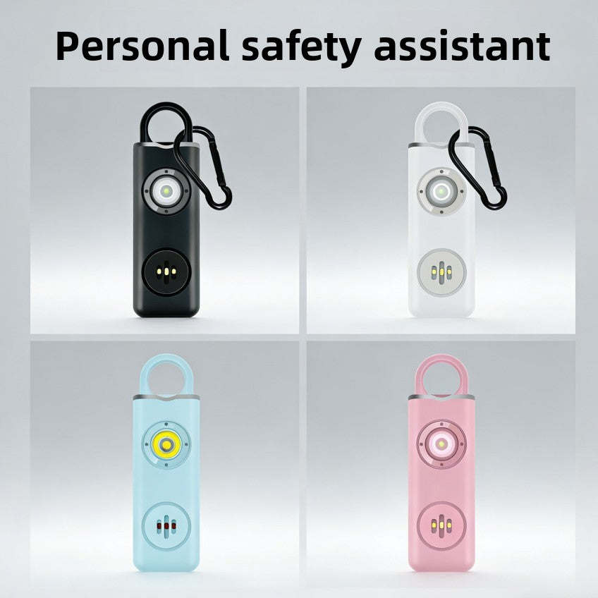 Rechargeable Personal Alarm Keychain with LED Light