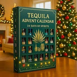 Tequila Bottle Christmas Advent Calendar Ornaments
