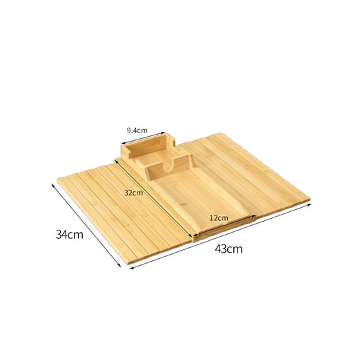 Wooden sofa with magnetic detachable tray