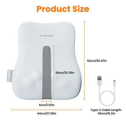 Shiatsu Back Massager Cordless Deep Tissue Massage Pillow