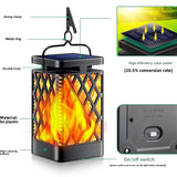 Solar Powered Outdoor Flame Effect LED Lantern