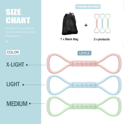 8 character silicone band thigh activation